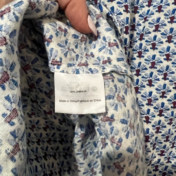 Tory Burch 100% Linen Baja Linen Tunic Cover Up Small - Picture 6 of 6